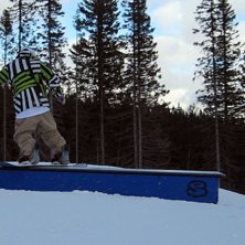 front board p&aring; en box i parken. Foto: pappa. &Aring;kare: jag.