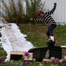 En helt vanlig bakiss&ouml;ndag i september! . Foto: Hampus Ahlstr&ouml;m. &Aring;kare: Jonas Sj&ouml;din.