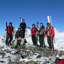 Liten lag bild efter en timmes hike och med en sju. Foto: Franz Schpritzenluder. &Aring;kare: Jens,Mich mfl.