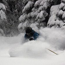 Bra sn&ouml; i fin skog!. Foto: Rikard Wennberg. &Aring;kare: Olle Kvick.