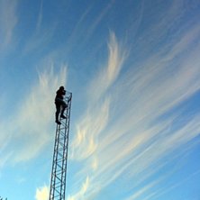 Han fick syn p&aring; en mast och kunde inte hejda sig.. Foto: Johan Vall. &Aring;kare: Jens H&auml;ggstr&ouml;m.