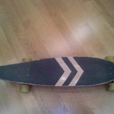 Mitt f&ouml;rsta longboardbygge. Foto: Oskar Vesterlund.