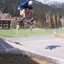 Alla spelade fotboll utom Rocco han ville ju visa . Foto: David. &Aring;kare: Rocco.
