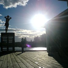 die sonne schajnt. Foto: jag. &Aring;kare: hmm...