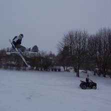 I lekparken dan innan julafton. Foto: Kocken. &Aring;kare: Robin.