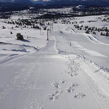Flott senvinter p&aring; Storefjell.  5 cm nysn&oslash; og pu.