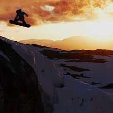 Kv&auml;lls session en h&auml;rlig juni kv&auml;ll i folgefonn. Foto: Karolina Str&ouml;mblad. &Aring;kare: Emil Eriksson.