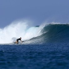 Tidig morgon just efter soluppg&aring;ng, svag offshore. Foto: Reilly Cooney. &Aring;kare: Tobias Wattman Lundstig.