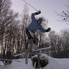 jag k&ouml;r en kort rail i ume&aring;... Foto: Jan Holma. &Aring;kare: Per Marklund.