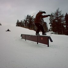 Jag p&aring; railet  i yxan. Foto: Ingen aning. &Aring;kare: Jag.