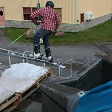 Linus valde v&auml;l inte b&auml;sta vinkeln eller hade de. Foto: Linus Thornberg. &Aring;kare: Jag.
