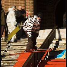 Vattenfall railjam! . Foto: Jonas Sj&ouml;beck. &Aring;kare: Daniel Swanbeck.