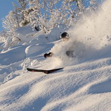 Sesongens f&oslash;rste dag i Mer&aring;ker... 60cm pudder - . Foto: Marius R&oslash;stad. &Aring;kare: Ole Magnus Svarva.