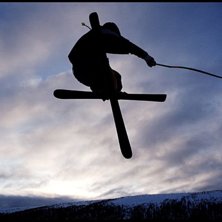 Tog bilden i huvudbacken i Tand&aring;dalen med solnedg. Foto: Ulf Lindner.