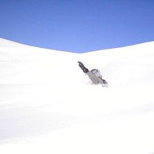 Ett helt vanligt puder&aring;k i Engelberg (vid sidan o. Foto: Martin Nor&eacute;n. &Aring;kare: Martin Livian.