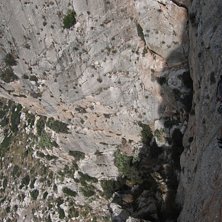 ca 200meter upp, f&aring;r vi g&ouml;ra en travers, snett n. Foto: Bahman Zadeh. &Aring;kare: Daniel Carlsson.