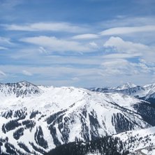 &Ouml;versikt av A-basin fr&aring;n Loveland pass..