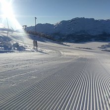 -5 og str&aring;lende sol! 
Fantastiske forhold i bakke.