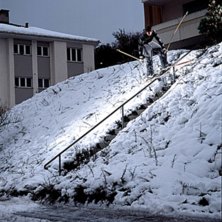 rail i Bevaix, Schweiz. Foto: Laurent Novac. &Aring;kare: Eric Ahnebrink.