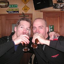 Jag och Jonas njuter en stor..... p&aring; after skin i.