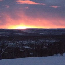 finfin solnedg&aring;ng i Idre  :P. Foto: Jag eller syrran.