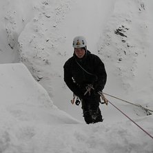 Iskl&auml;ttring i fj&auml;llv&auml;rlden. Foto: Rick McGregor. &Aring;kare: Jag.