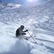Mycket sn&ouml; och str&aring;lande sol.
Inget m&auml;rkv&auml;rdi. Foto: Eirik Topp. &Aring;kare: Talgdanken.