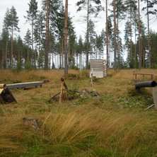 Min backyard snowpark som jag byggt=). Foto: Jag.