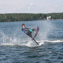 Airchair, roligaste man kan k&ouml;ra p&aring; vatten. . Foto: Jacob Sehlin. &Aring;kare: Fredrik &Auml;rlemar.