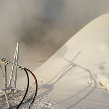 Vi lager sn&oslash; for fullt slik at vi kan &aring;pne s&aring; f.