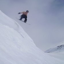 Bara en liten driva ovanf&ouml;r d&auml;r vi satt och soft. Foto: Mikael Pettersson. &Aring;kare: Emil Berg.