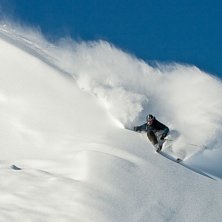 F&ouml;rsta &aring;ket p&aring; morgonen ner fr&aring;n Titlis, Engel. Foto: Martin P&aring;lsson. &Aring;kare: Johan Persson.