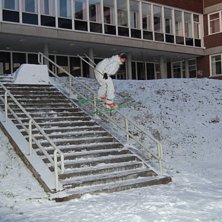 En handrail!!. Foto: Calle &Ouml;hrn. &Aring;kare: Sebastian Carlsson.