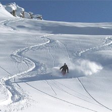 H&auml;rlig kall puderdag vecka 8. Foto: Johan V&auml;st. &Aring;kare: Anders V&auml;st.