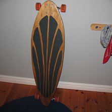 min nya longboard. Foto: claes hedlund.