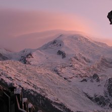 Utsikt fr&aring;n balkongen p&aring; julafton. Foto: Fredrik Falkman. &Aring;kare: Dome du Goutier.