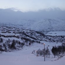 Sn&oslash;v&aelig;ret p&aring; Haukelifjell. 
.