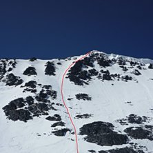 Starten av &aring;ket nedifr&aring;n glaci&auml;ren.. Foto: Mattias Skantz.