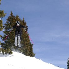 backcountry hopp en solig dag.... Foto: Maria Lundin. &Aring;kare: Anna-Karin Johansson.