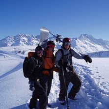 Offpist i Stuben. Foto: Turist. &Aring;kare: Vicki, Niklas, Fredrik.