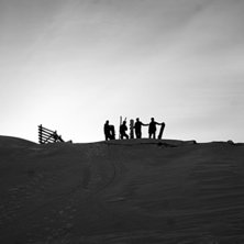 &Auml;ntligen uppe efter en morgonhajk under f&ouml;rs&auml;so. Foto: Fredik Hentzel.