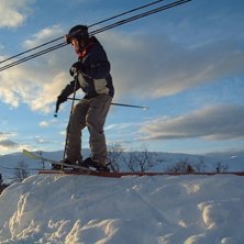 Rail p&aring; tomten. Foto: BII BII. &Aring;kare: Ted.