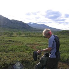 En av dom f&ouml;rsta dagarna i Sarek. Foto: Pontus Eriksson. &Aring;kare: Tomas Blomberg.