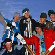 The famous Skicrew, Group 6. . Foto: Erik Sandeg&aring;rd. &Aring;kare: Danjel Skog, Vicktor Johnsson, Jakop Sj&ouml;din, Gustaf Sandeg&aring;rd &amp;amp; Aleksander Eriksson.