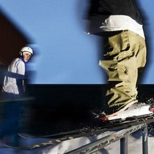 Railing vid universitetet i lule&aring; i vintras!. Foto: Anders bergstr&ouml;m. &Aring;kare: Emil Westman.
