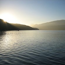 Man har det bra nar man vaknar upp till den utsikt. Foto: Theodore Birkner.