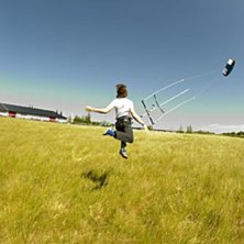 Var ute och provade min nya kite :D. Foto: Gustav Mode&eacute;r Wiking. &Aring;kare: Wille Skoglund.