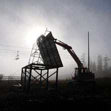 Wallridebygge i pinkpark. Foto: Oskar Brandberg.
