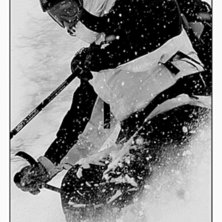 Lars pumpar puder i Chamonix. Foto: David Gustavsson. &Aring;kare: Lars Tidemalm.