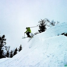 K&ouml;r offpist in my favorite place on earth .. TRYS. Foto: Syster Karin. &Aring;kare: My self = Olle.